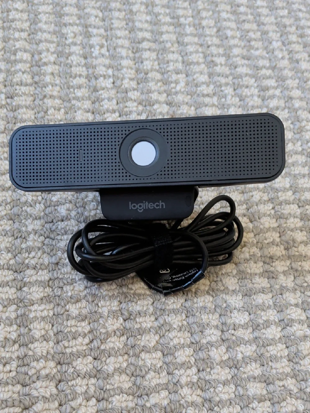 Logitech Black USB Webcam with Integrated Mic and Clip